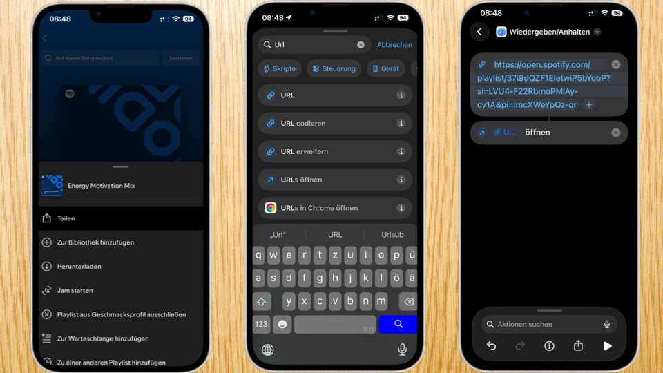 Ein Kurzbefehl startet mit einem Tipp direkt eure Lieblingsplaylist, ohne Umwege über die Musik-App.