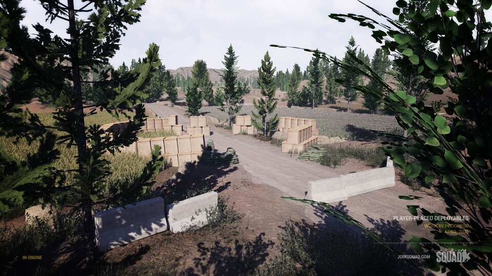 Auf den weitläufigen Maps können Spieler ihre Spawnpunkte selbst platzieren, statt z.B. Flaggenpunkte zu erobern wie in Battlefield. Auch Barrikaden lassen sich in die Landschaft stellen.