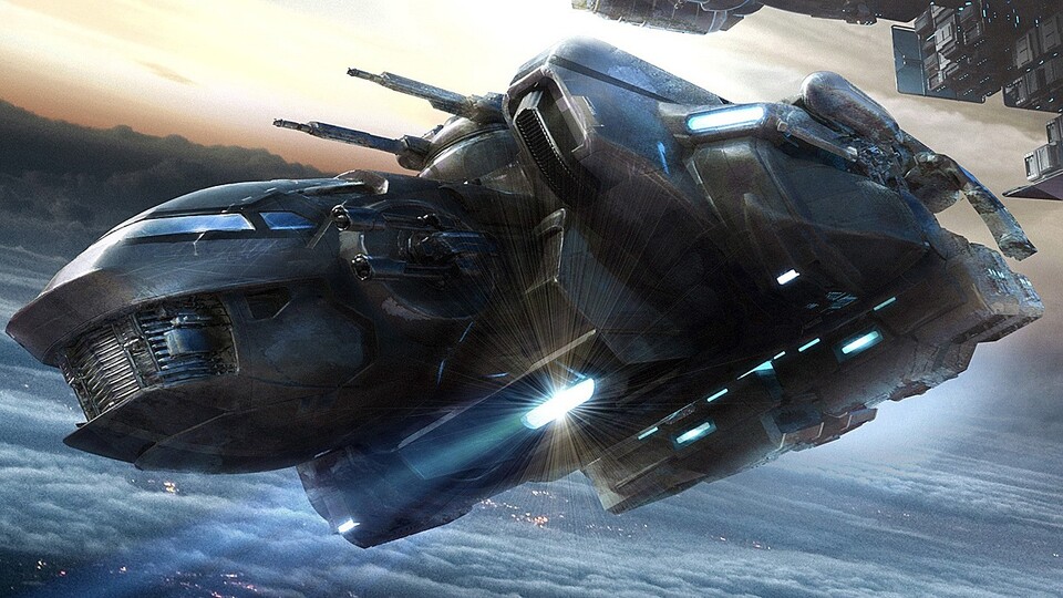 Das Tankschiff Starfarer ist das bislang größte Raumschiff in der Alpha von Star Citizen. Derzeit steht es aber nur im Hangar.