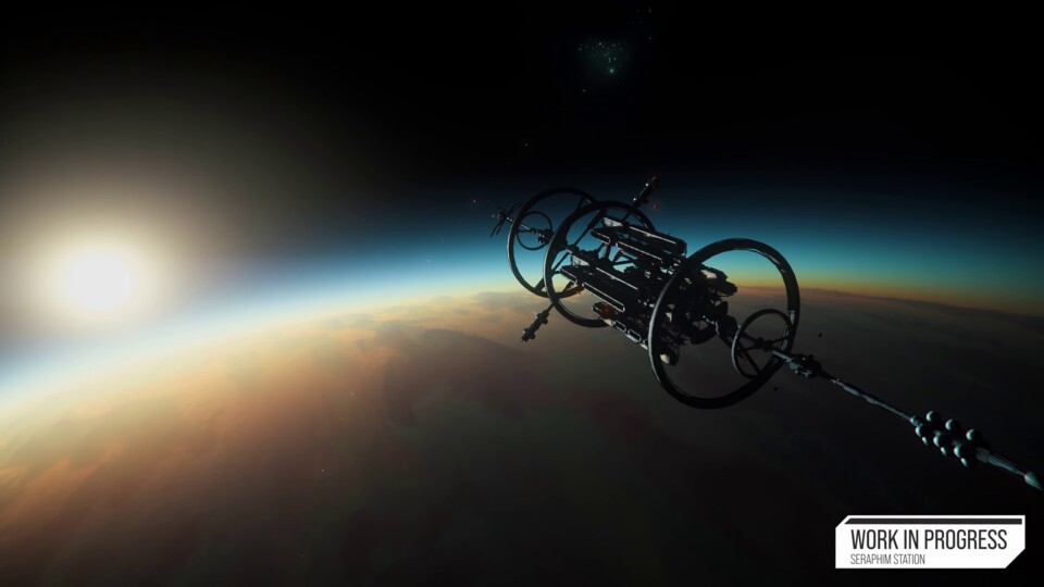 Größer, eleganter und vor allem Inneren vielschichtiger, mit Raum für alle Systeme vom Star Citizen der Zukunft: Seraphim Station