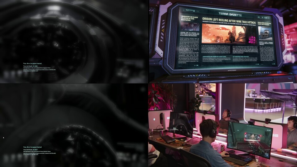Am Ende des Star-Citizen-Livestreams ärgerten sich die Entwickler über einen Wipe: Alle Spielercharaktere starben während der Mission.