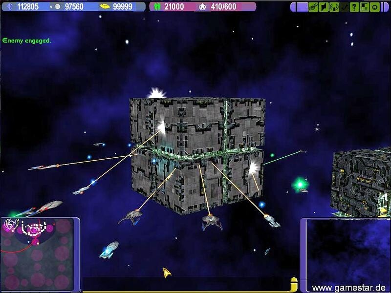 Acht taktische Borg-Kuben fügen sich zu einer gigantischen Massenvernichtungswaffe zusammen. Es war Peters Lieblingsraumschiff in Armada 2.