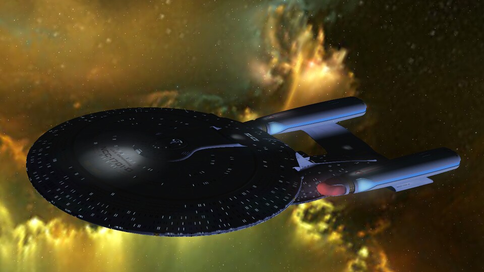 Die eleganten Kurven eines Schiffs der Galaxy-Klasse begeisterten Micha schon, bevor ihm bewusst wurde, dass Kurvigkeit auch in anderen Lebensbereichen interessant sein könnte.