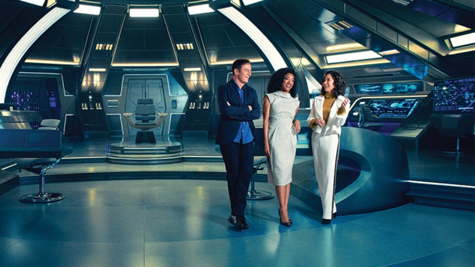 Ein erster Blick auf die Brücke der USS Discovery in der neuen Star-Trek-Serie.