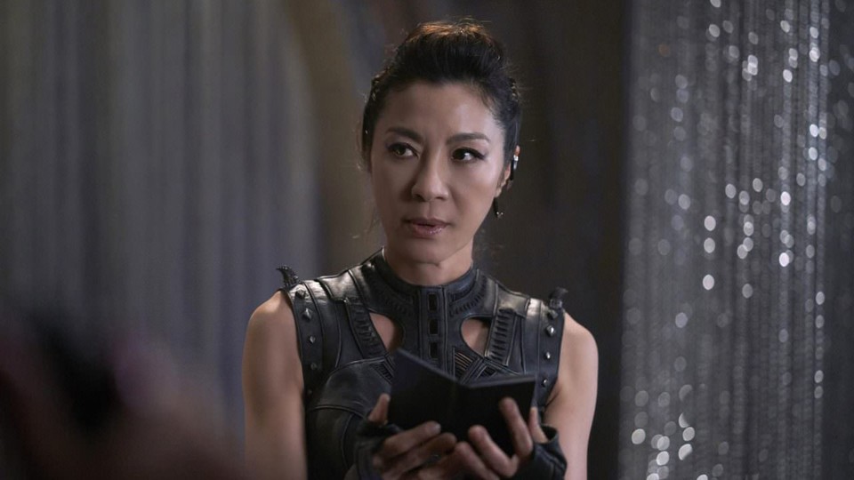 Eine geschnittene Szene aus dem Staffel-Finale der Serie Star Trek: Discovery zeigt Michelle Yeoh als Philippa Georgiou. 