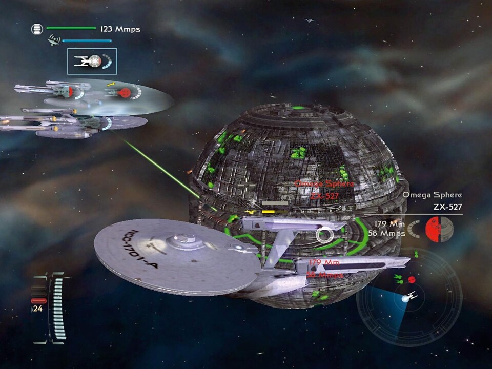 Auch Captain Kirks Enterprise-A bekommt es mit den Borg zu tun