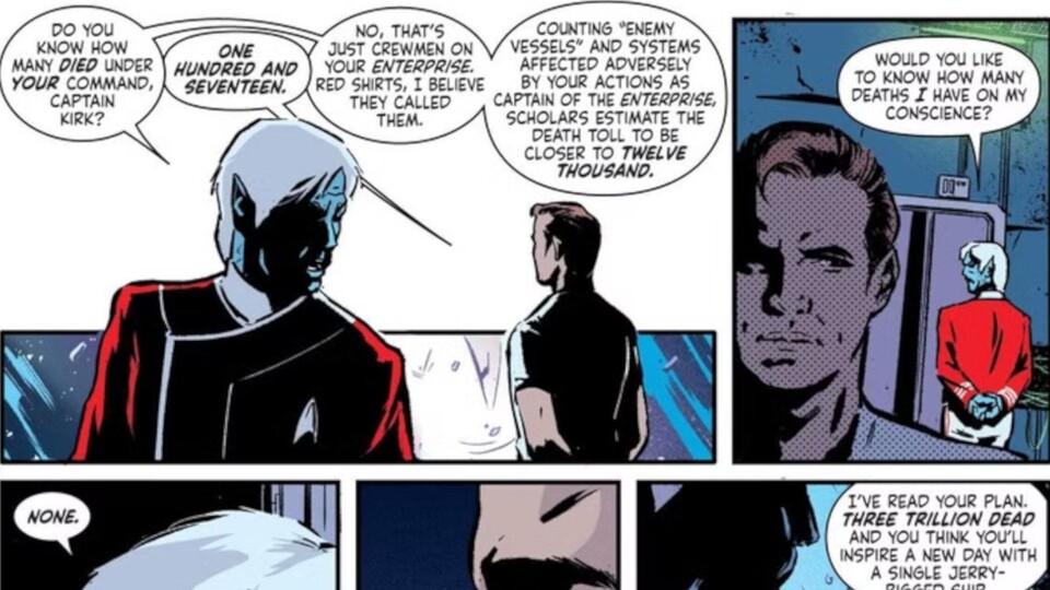 Hier könnt ihr das kurze Gespräch einmal nachlesen. Bildquelle: IDW Publishing