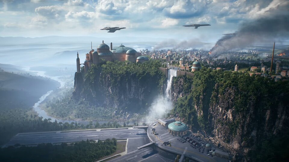 Das erste Bild der Map Angriff auf Theed aus Star Wars: Battlefront 2.
