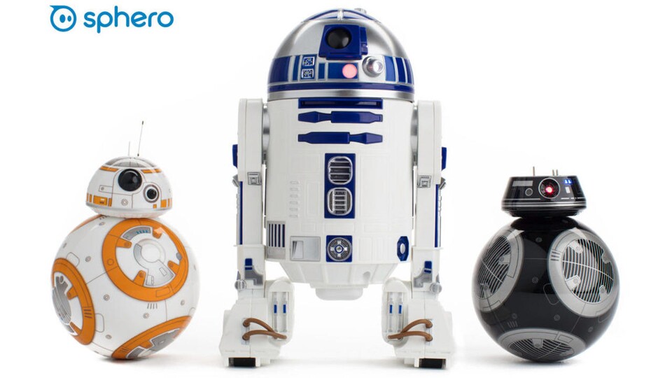 Zum neuen Star-Wars-Film weitet Sphero sein Angebot aus: nach BB-8 folgt BB-9e und R2-D2 als Roboter-Droiden.