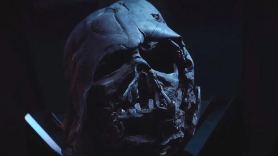 Die Leiche von Darth Vader beziehungsweise Anakin Skywalker wurde auf dem Waldmond Endor verbrannt. Jahre später sollte sich die Maske des Sith-Lords im Besitz von Kylo Ren wiederfinden. Bildquelle: DisneyLucasfilm