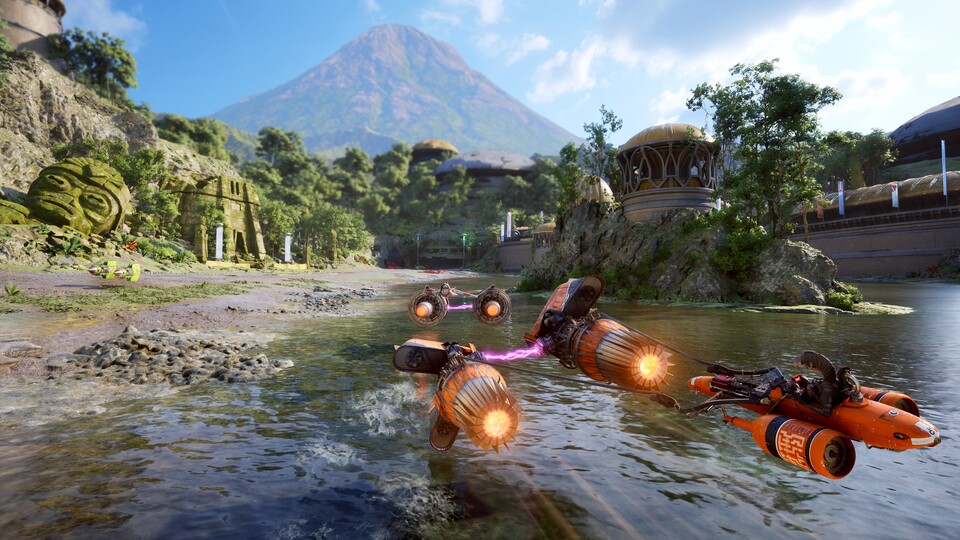 Ab und an schwingt ihr euch auch hinters Cockpit eines Pod Racers. Pure Gänsehaut.