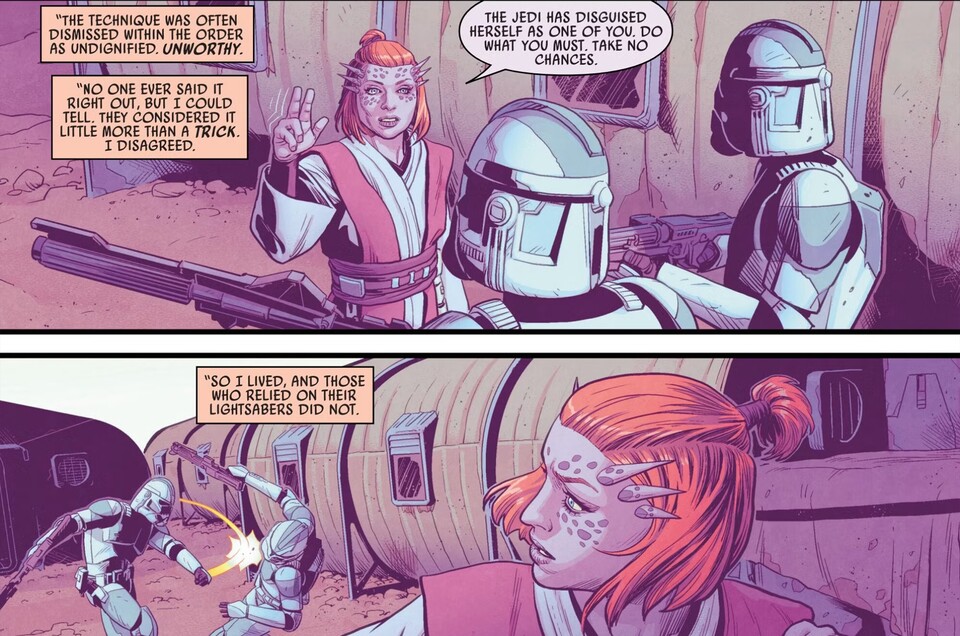 Grandea zog sich mit dem Geistestrick aus der Affäre. Bildquelle: Marvel Comics.