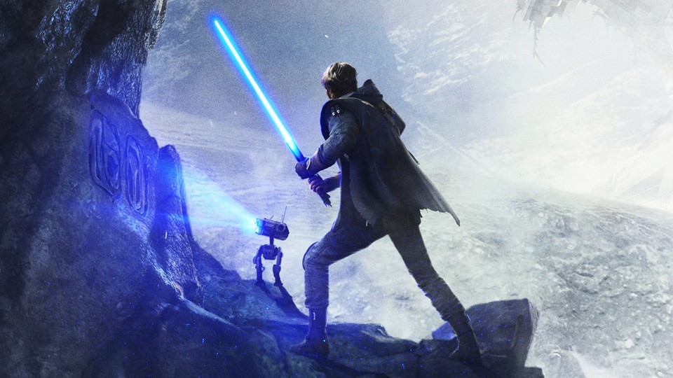 Protagonist Cal Kestis benutzt in Star Wars Jedi: Fallen Order eine Waffe aus einer zivilisierteren Zeit.