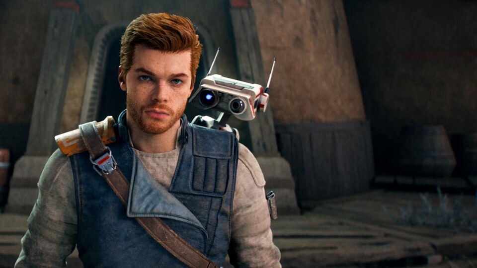 Cal und sein treuer Droiden-Begleiter BD-1 sind im Actionspiel Jedi: Fallen Order einem Jedi-Holocron auf der Spur.