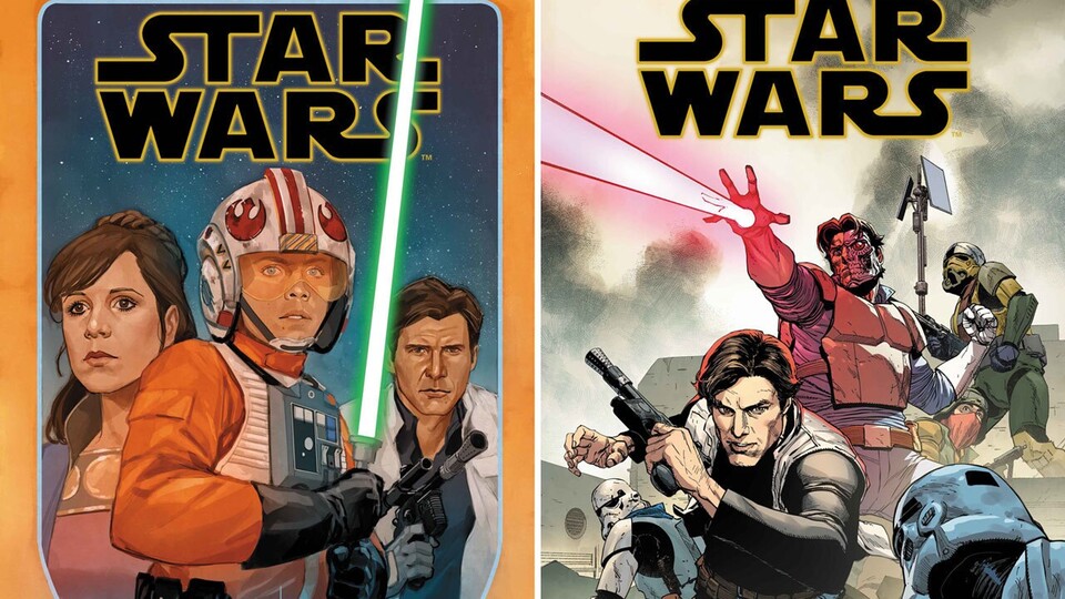 Die offiziellen Cover für den neuen Star-Wars-Comics - gezeichnet von Phil Noto und Leinil Francis Yu. Bildquelle: DisneyLucasfilm