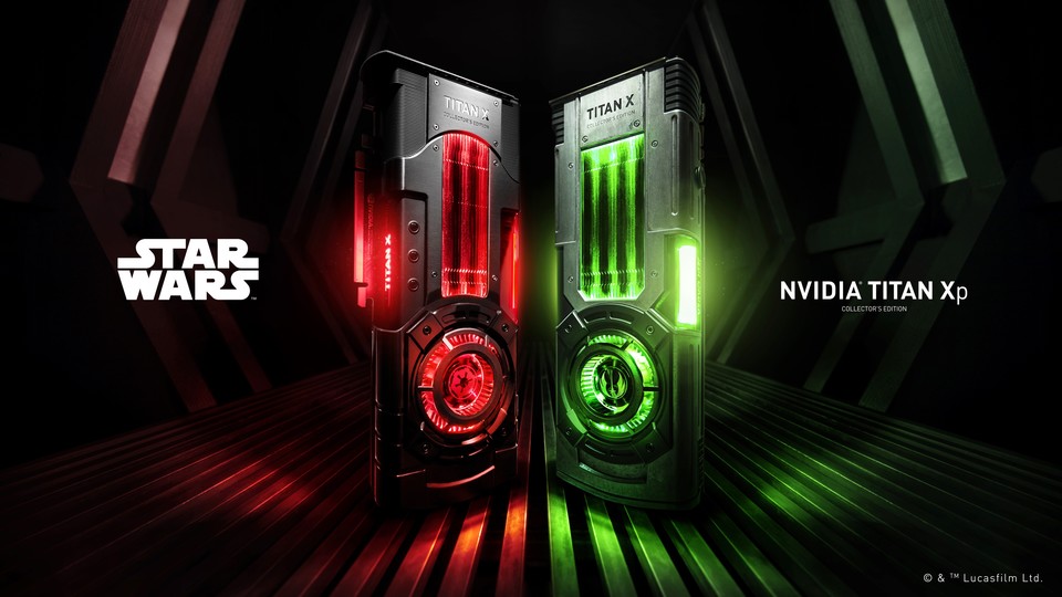 Die Star Wars Nvidia Titan Xp Collector’s Edition für die Dunkle und Helle Seite der Macht.
