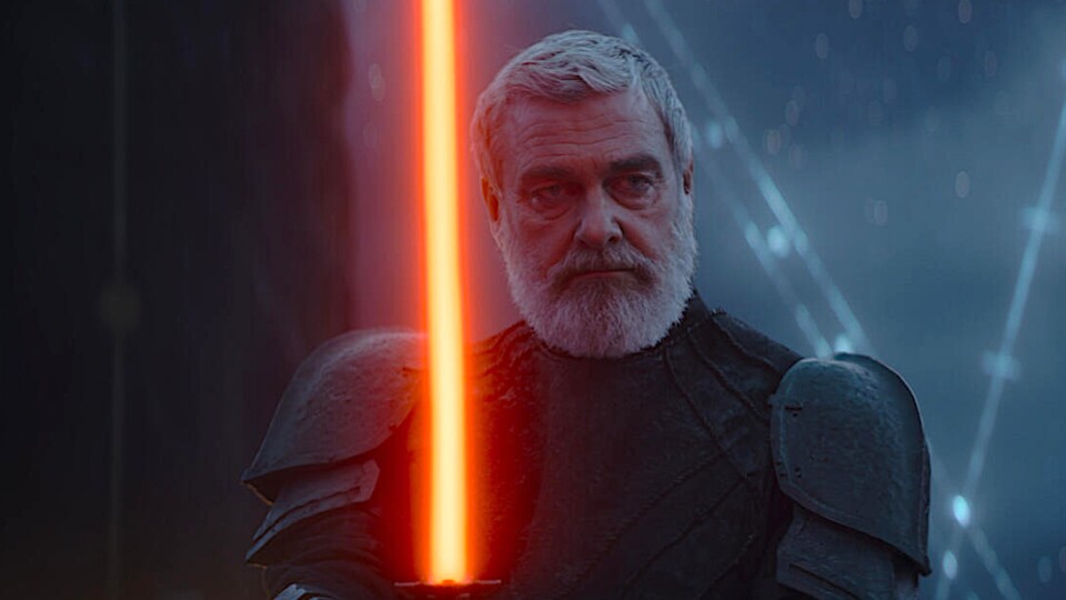 Baylan Skoll auf der Suche nach Admiaral Thrawn in der Serie Ahsoka. Bildquelle: Disney+.