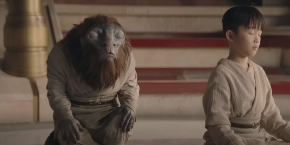 Erinnert stark an die Prequels: Im Jedi-Tempel trainieren menschliche Jüngline und Aliens Seite an Seite.