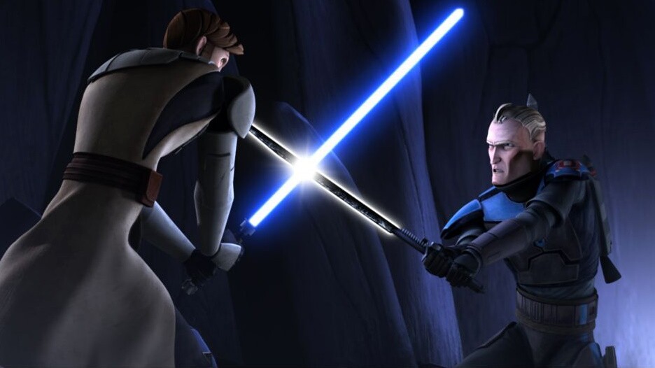 Obi-Wan Kenobi kreuzte während der Klonkriege die Klingen mit Pre Vizsla und wurde selbst Zeuge des legendären Dunkelschwerts. Bildquelle: Disney/Lucasfilm