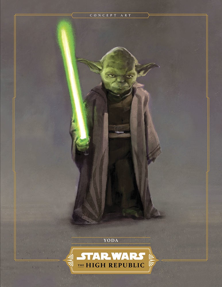 Yoda reist in The High Republic mit seinen Padawanen von Planet zu Planet. Fit genug dafür sieht er auf den ersten Konzeptzeichnungen allemal aus. Bildquelle: Lucasfilm/Disney