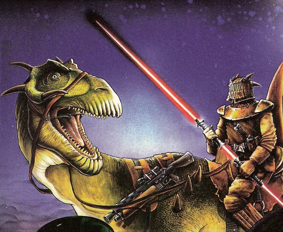 Mit seinem War Dragon rider gewann Max Rehkopf 1996 beim Wettbewerb des Star Wars Galaxy Magazine in der Ü16-Kategorie den ersten Platz. Bildquelle: DisneyLucasfilm