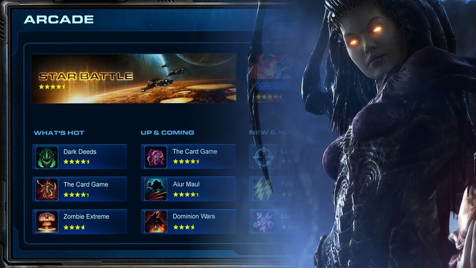 Mit dem neuesten Patch für StarCraft 2 öffnet Blizzard das Arcade-Feature komplett für die kostenlose Starter-Edition des Spiels.