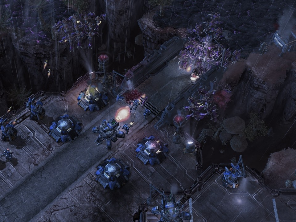 Dieser Screenshot zeigt erstmals eine Schlacht bei Nacht.