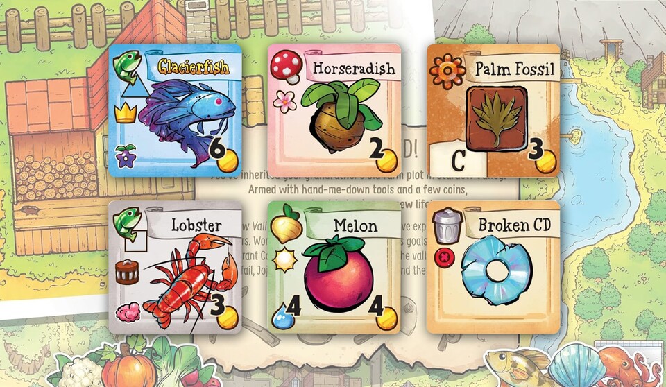 Stardew Valley Kenner und Neulinge können sich über richtig schöne Item-Karten freuen.