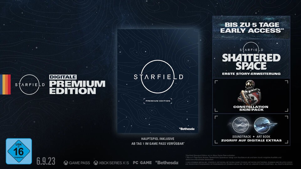 Auf Steam kostet euch die Premium Edition von Starfield rund 100€. Bei uns bekommt ihr sie ohne Aufpreis dazu.