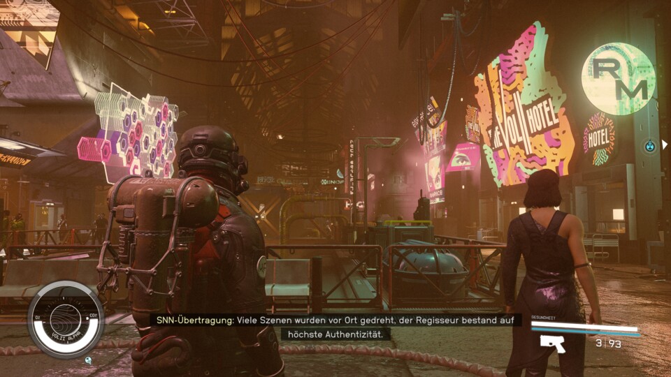 Neon ist ein hartes Pflaster, das mit seinen Leuchtschildern ordentlich Cyberpunk-Charme versprüht.