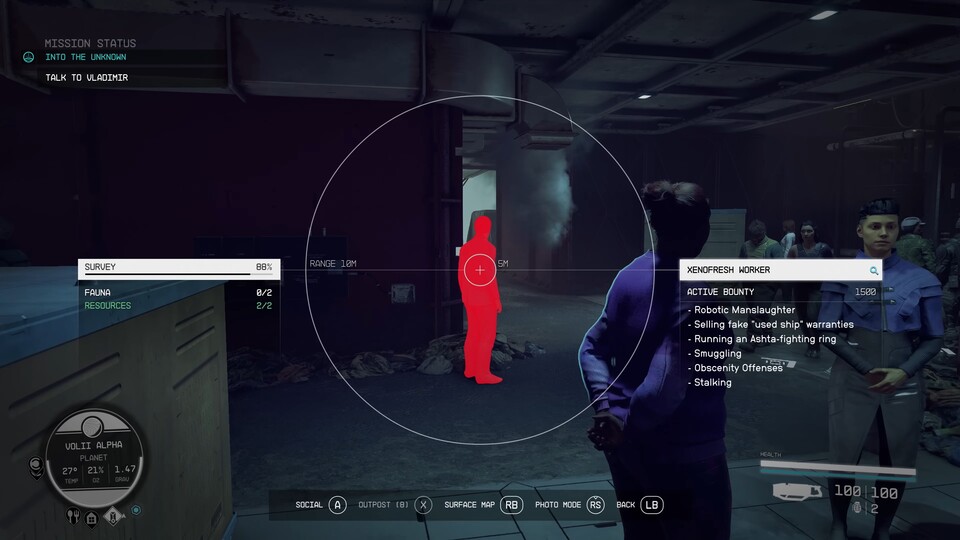 Gesuchte Verbrecher könnt ihr jetzt über euren Scanner identifizieren und dann ausschalten oder verhaften.