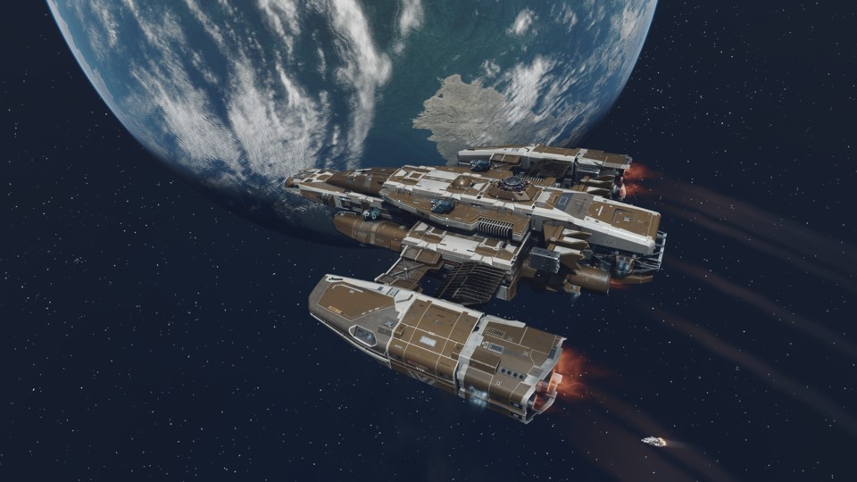 Für die Gesetzeshüter des Weltraums gibts die Star Eagle als kostenloses Schiff.