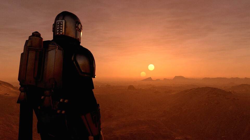 Wer kennt ihn nicht: Den ikonischen Zwillings-Sonnenuntergang über der Wüste von Tatooine könnt ihr nun auch in Starfield erleben.