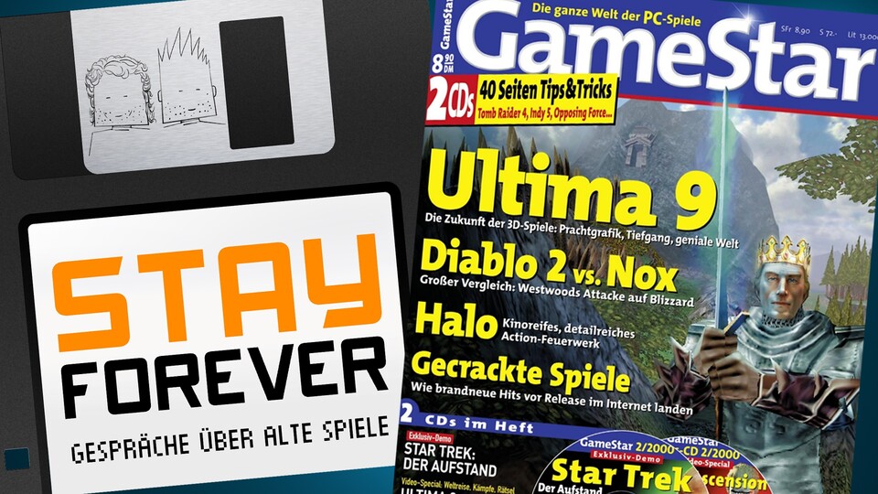 In ihrem Podcast Stay Forever blättern die ehemaligen GameStar-Redakteure Christian Schmidt und Gunnar Lott in der GameStar-Ausgabe 02/2000.