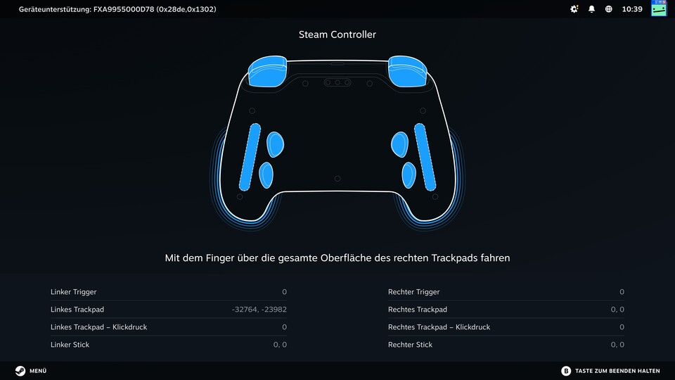 Über die haptischen Sensoren auf der Rückseite der Griffe lässt sich die Bewegungssteuerung auch aktivieren. (Bildquelle: Duy Linh DinhGameStar Tech)