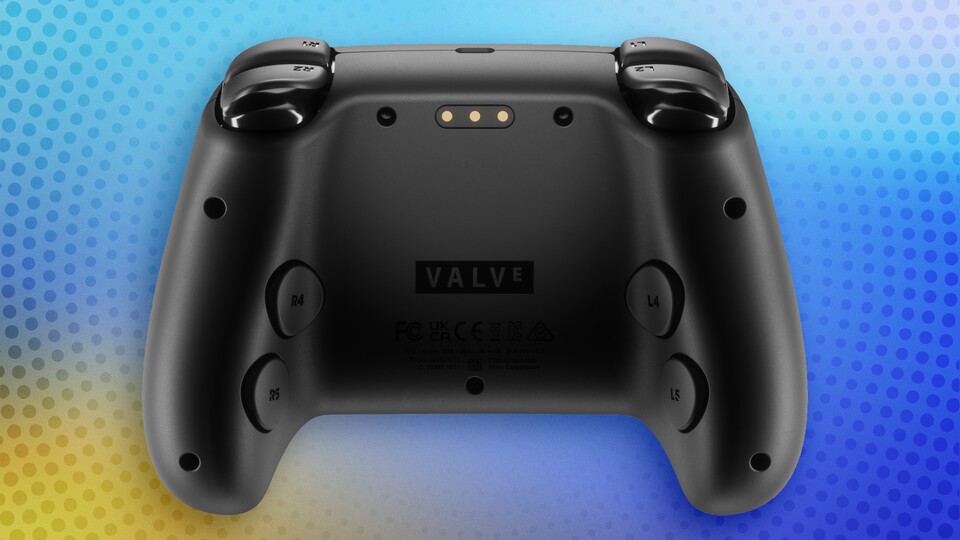 Die Öffnungen für die Schrauben sind nicht versteckt, wie es bei vielen anderen Controllern der Fall ist. (Bildquelle: Valve)