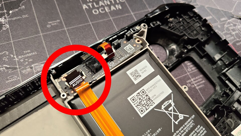 Dieses Audio-Kabel habe ich nicht richtig eingesteckt.