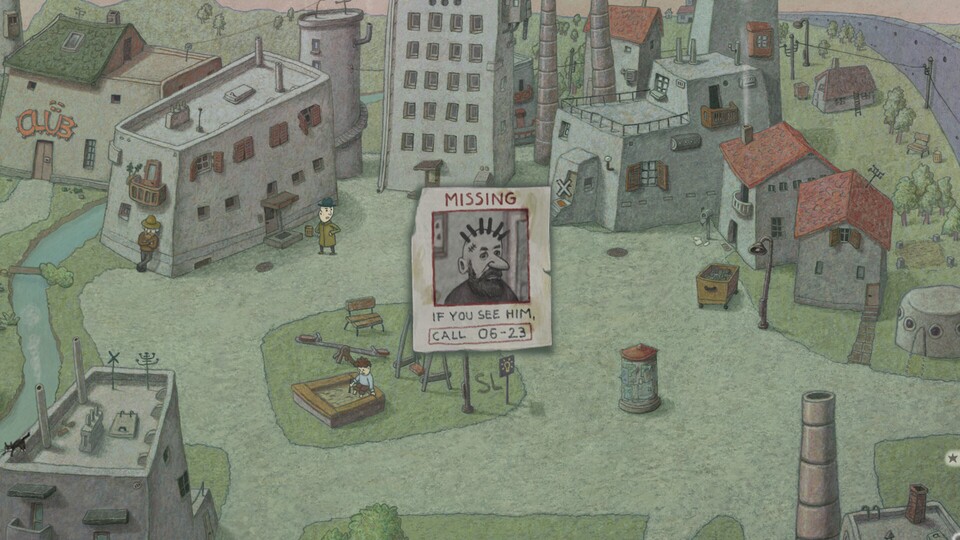 Alle Hintergründe in Follow the Meaning sind natürlich handgezeichnet.