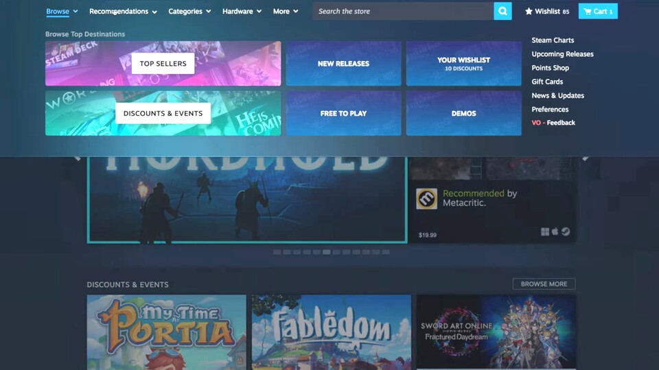 Die linke Seitenleiste ist verschwunden und ihre Funktionen wurden in die überarbeitete obere Menüleiste integriert.