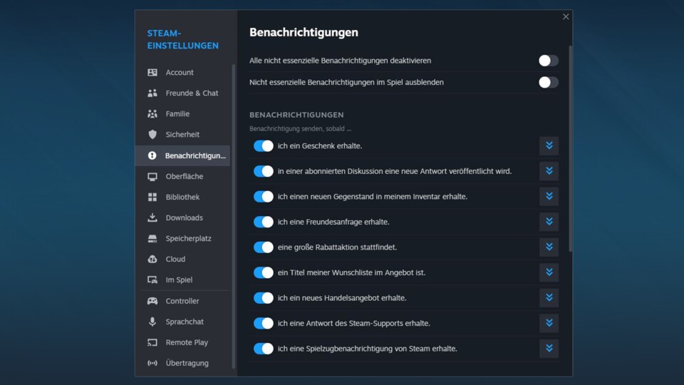 Ab sofort bestimmt ihr, welche Benachrichtigungen ihr sehen wollt.