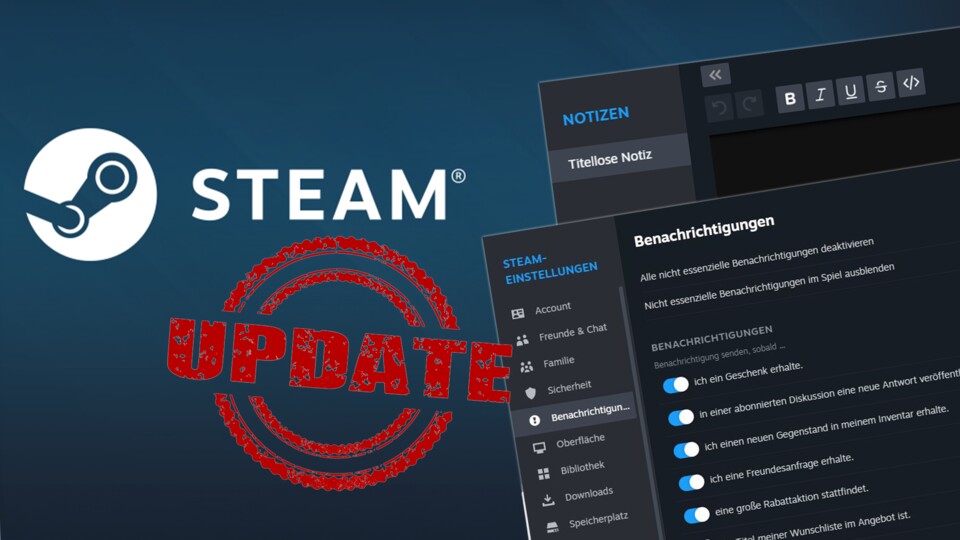 Steam is getting its biggest update in years today, these are the new