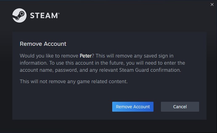 Peter entfernen? Das hat sich schon so mancher Leser gewünscht! Bei Steam gehts nun ganz einfach. Fortschritt nennt man das!