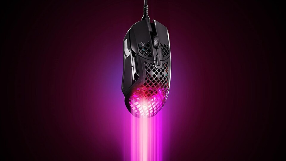 Die Aerox 5 ist mit nur 66 Gramm federleicht und trotzdem vor dem Eindringen von Fremdkörpern geschützt nach IP54.