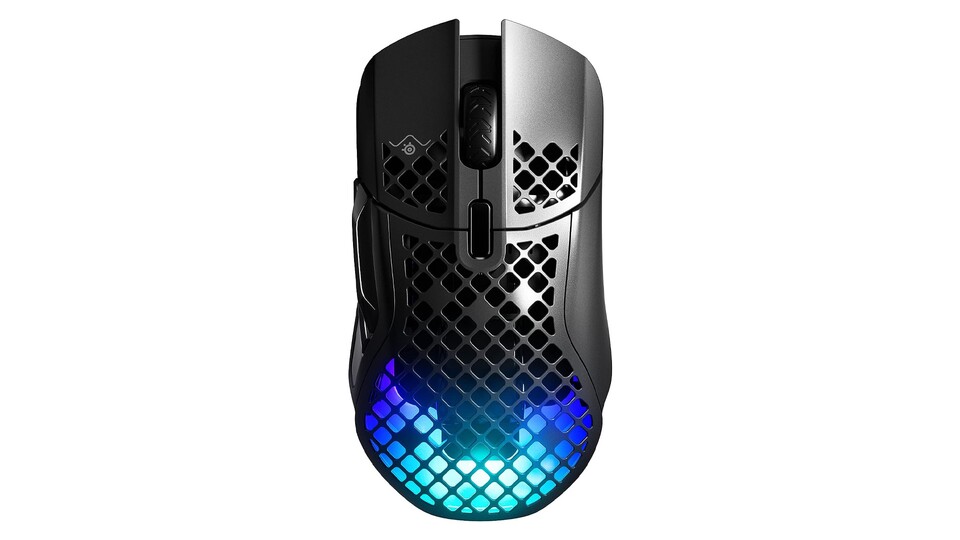 Die SteelSeries Aerox 5 ist mit ihrer Kacheloptik samt aufwändiger Beleuchtung ein echter Hingucker!