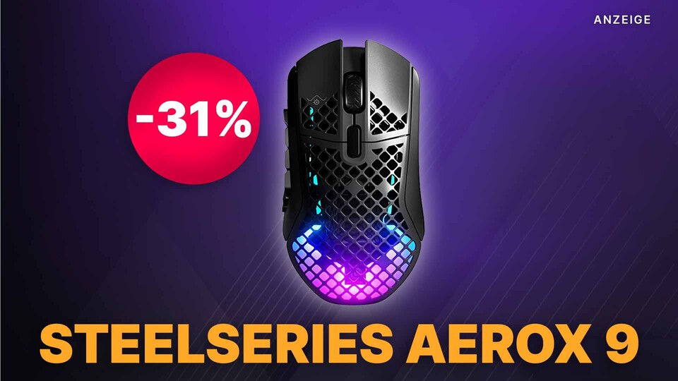Mit der SteelSeries Aerox 9 werdet ihr zum König der MMOs.