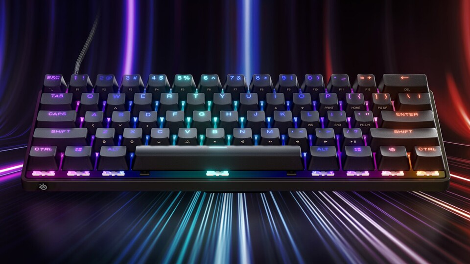 Klein, schnell und hungrig auf Rank-Ups im Matchmaking: Die SteelSeries Apex 9 Mini im 60-Prozent-Format liefert euch jederzeit 100 Prozent!