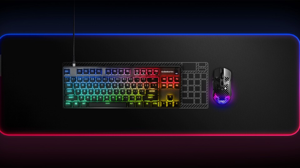 Durch die kompakte Bauform habt ihr deutlich mehr Raum für eure Mausbewegungen und eure restlichen Geräte