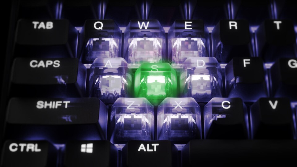 Der Protection-Mode verringert die Empfindlichkeit der umliegenden Tasten und sorgt so für Schutz vor Vertippern.