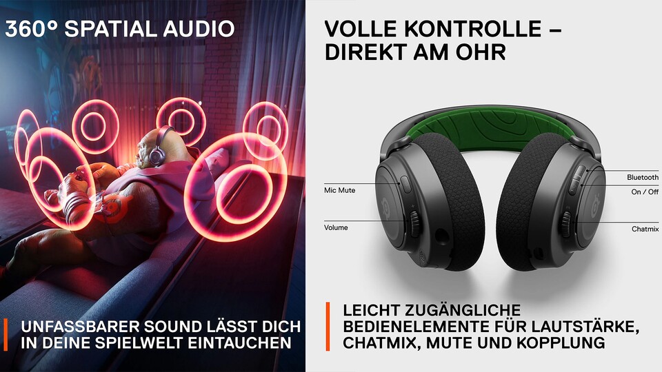 Sonar Audio-Softwaresuite von SteelSeries: Der Schlüssel zu einem Gaming-Soundtrack, der alle Sinne anspricht.