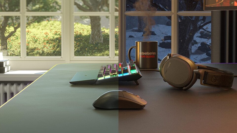 Mit einer mehr als beachtlichen Akkulaufzeit von bis zu 400 Stunden könnt ihr die SteelSeries Rival 3 monatelang nutzen, bevor sie ans Kabel muss!